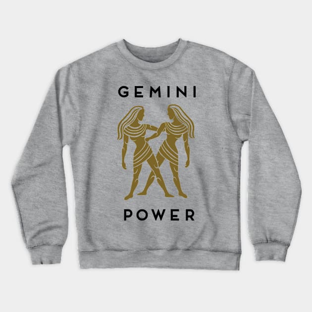 Gemini Power Crewneck Sweatshirt by DesigningJudy